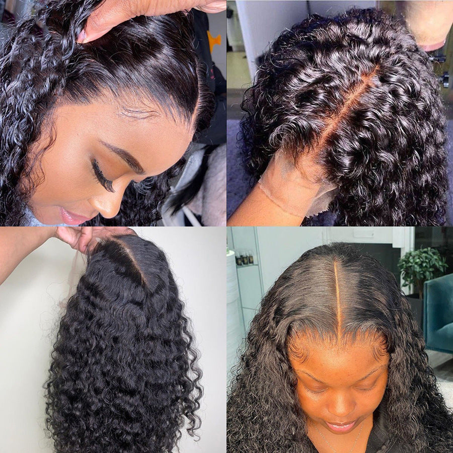 Human Hair With Small Curly Hair And Long Hair