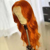 European And American Dark Orange Wig Hair