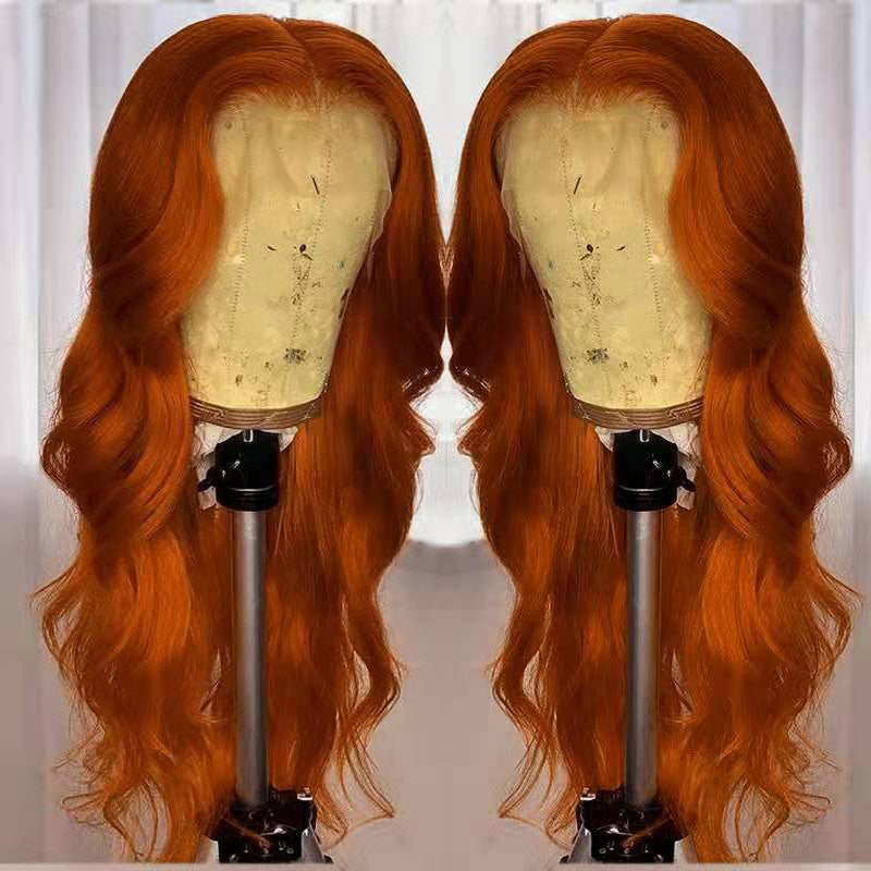 European And American Dark Orange Wig Hair