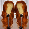 European And American Dark Orange Wig Hair