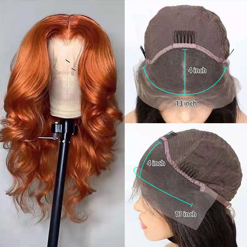 European And American Dark Orange Wig Hair